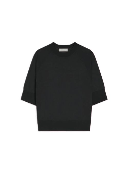 Dries Van Noten Tuan maglione in lana merino nero DRIES VAN NOTEN | 261-011200-3700900 BLACK